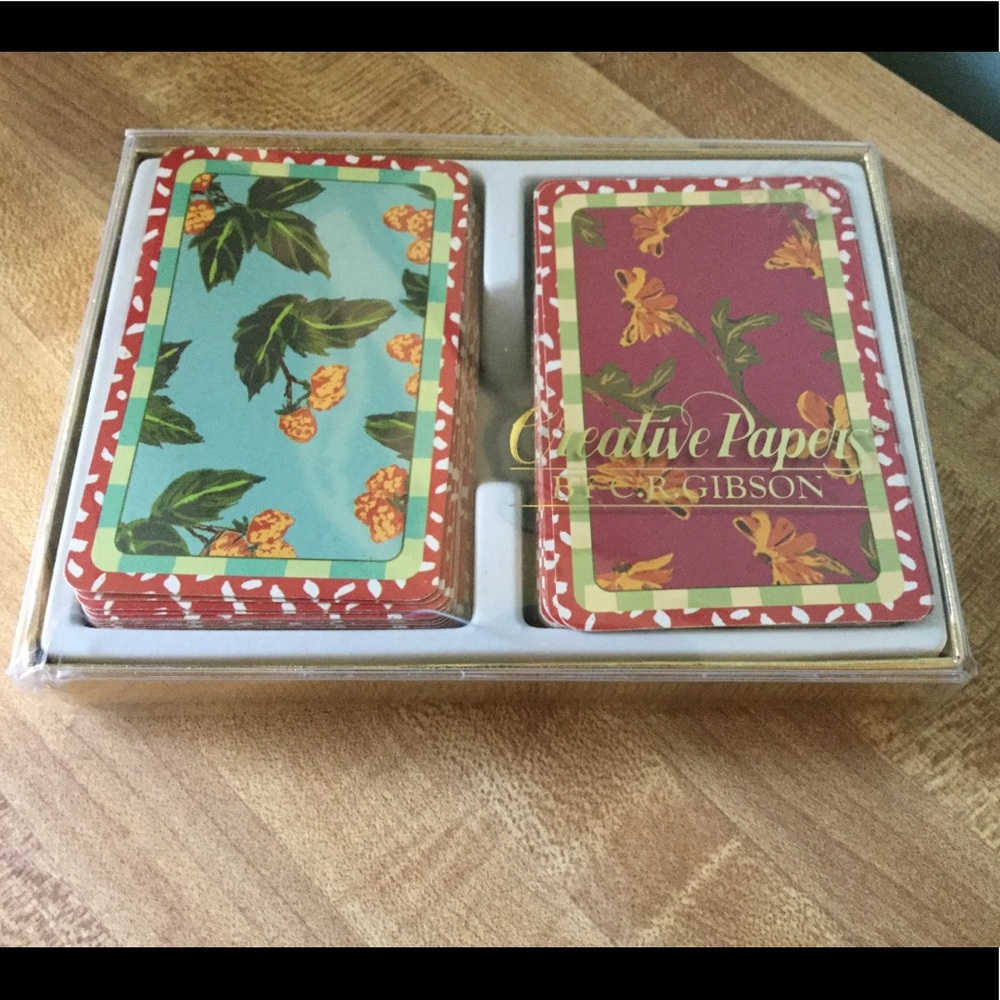 2 sets of Blossom Jubilee Playing Cards
